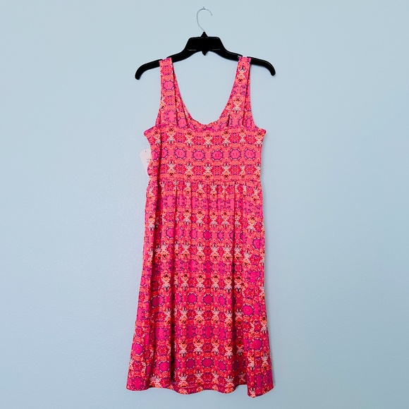 Vintage Faded Glory Fuchsia Combo Flip Flop Mini A Line Dress - Picture 2 of 5